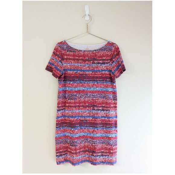 Tory Burch Cotton Knit PRINT T-Shirt Dress - Picture 4 of 8